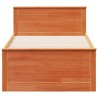 Cadre de lit sans matelas avec tête de lit 100x200 cm bois pin 