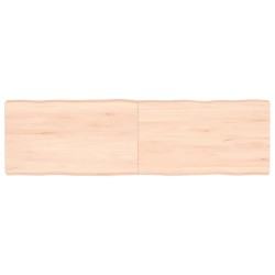 Dessus de table bois massif non traité bordure assortie 