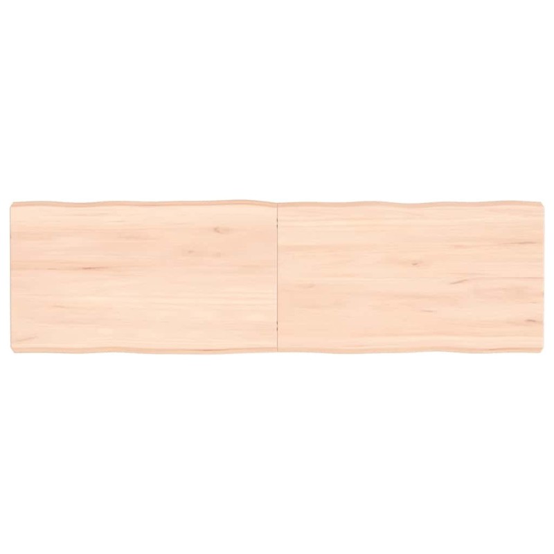 Dessus de table bois massif non traité bordure assortie 