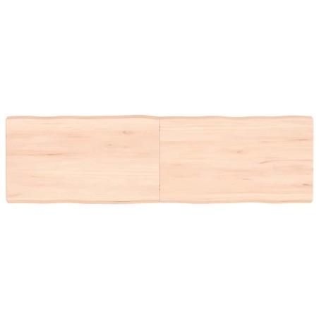Dessus de table bois massif non traité bordure assortie 