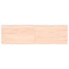 Dessus de table bois massif non traité bordure assortie 