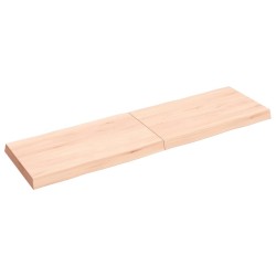 Dessus de table bois massif non traité bordure assortie 