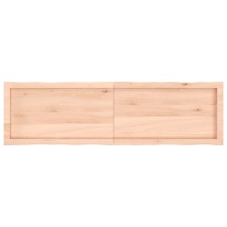 Dessus de table bois massif non traité bordure assortie 