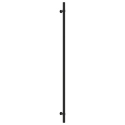 Poignées d'armoire 10 pcs noir 480 mm acier inoxydable 