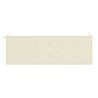 Banc de jardin empilable et coussin 159 cm Bois de teck massif 