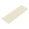 Banc de jardin empilable et coussin 159 cm Bois de teck massif 