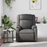 Fauteuil de massage inclinable Gris Similicuir 