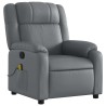 Fauteuil de massage inclinable Gris Similicuir 