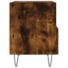 Table de chevet chêne fumé 40x35x47,5 cm bois d’ingénierie 