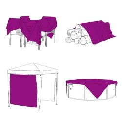 Bâche transparente avec œillets 6x12 m PVC 