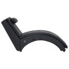 Chaise longue de massage avec oreiller Noir Similicuir 