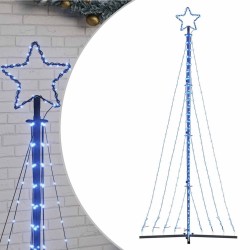 Sapin de Noël à LED 447 LED bleu 249 cm 