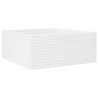 Jardinière blanc 110x110x46 cm bois de pin massif 