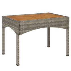 Salon de jardin 3 pcs avec coussins Gris Résine tressée 