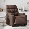 Fauteuil inclinable électrique Marron Similicuir 