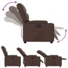 Fauteuil inclinable électrique Marron Similicuir 