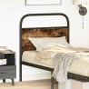 Tête de lit chêne fumé 75 cm acier et bois d'ingénierie 