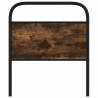 Tête de lit chêne fumé 75 cm acier et bois d'ingénierie 