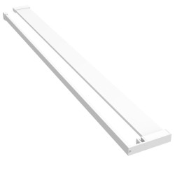 Étagère de douche de paroi de douche à l'italienne Blanc 115 cm 