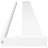 Étagère de douche de paroi de douche à l'italienne Blanc 115 cm 