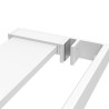 Étagère de douche de paroi de douche à l'italienne Blanc 115 cm 