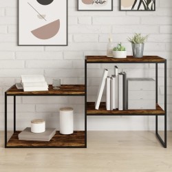 Étagères murales 4 pcs chêne fumé 60x50x1,5cm bois d'ingénierie 