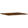 Étagères murales 4 pcs chêne fumé 60x50x1,5cm bois d'ingénierie 
