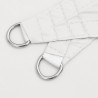 Voile de parasol tissu oxford triangulaire 5x7x7 m blanc 