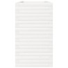 Jardinière blanc 110x40x68,5 cm bois de pin massif 