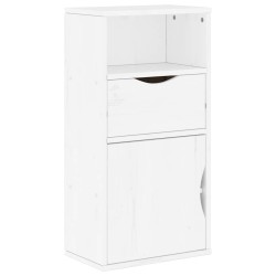Meubles TV 4 pcs avec rangement ODDA blanc bois de pin massif 