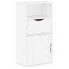 Meubles TV 4 pcs avec rangement ODDA blanc bois de pin massif 