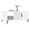 Table basse Blanc brillant 90x50x40 cm Bois d'ingénierie 