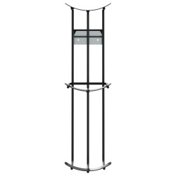 Support de gobelet de saut de baril 2 pcs noir acier 