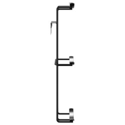 Support de gobelet de saut de baril 2 pcs noir acier 