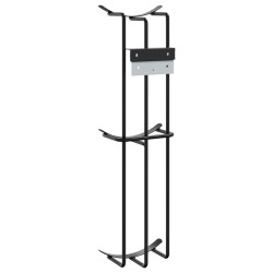 Support de gobelet de saut de baril 2 pcs noir acier 