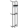 Support de gobelet de saut de baril 2 pcs noir acier 