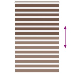 Store zèbre marron 150x200cm largeur du tissu 145,9cm polyester 