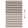 Store zèbre marron 150x200cm largeur du tissu 145,9cm polyester 