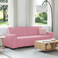 Canapé à 3 places Rose 180 cm Velours 