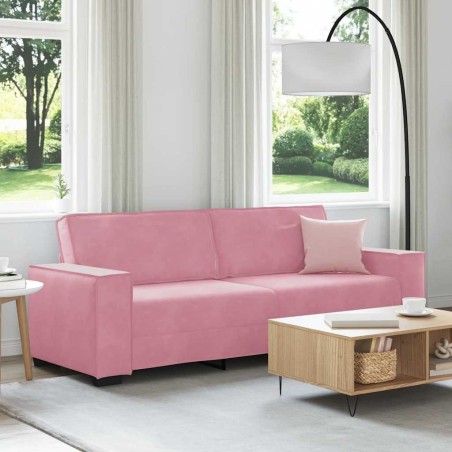 Canapé à 3 places Rose 180 cm Velours 