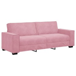 Canapé à 3 places Rose 180 cm Velours 