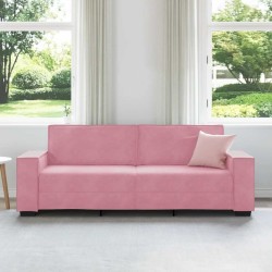 Canapé à 3 places Rose 180 cm Velours 