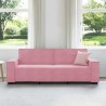 Canapé à 3 places Rose 180 cm Velours 
