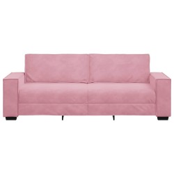 Canapé à 3 places Rose 180 cm Velours 