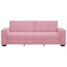 Canapé à 3 places Rose 180 cm Velours 
