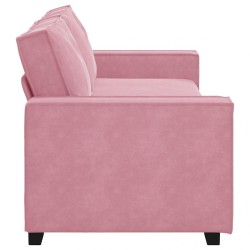 Canapé à 3 places Rose 180 cm Velours 