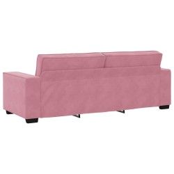 Canapé à 3 places Rose 180 cm Velours 