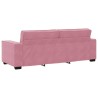 Canapé à 3 places Rose 180 cm Velours 