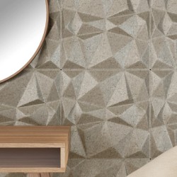 Panneaux muraux 12 pcs béton 50x50 cm XPS 3 m² losange 