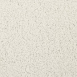 Tabouret rond Blanc Molleton 